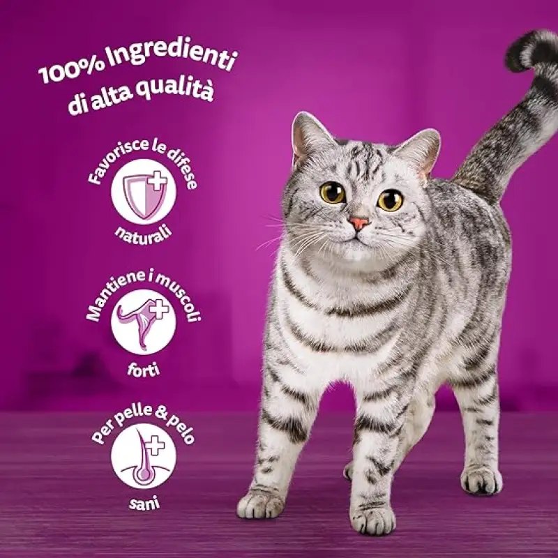 Whiskas Pranzuri cu Mari e Monti Gr 50X6 Bax 12 buc.